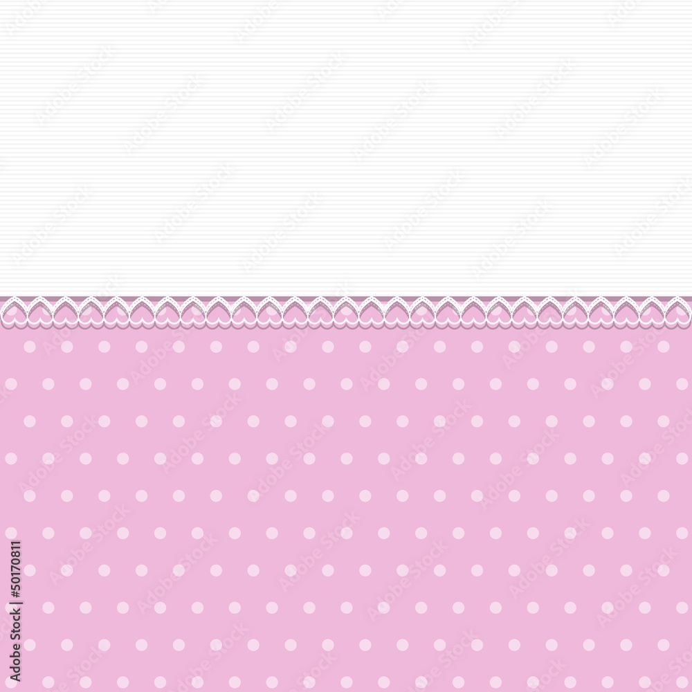 Pink Background with lace - Place your text