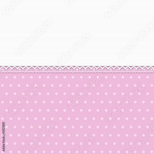 Pink Background with lace - Place your text