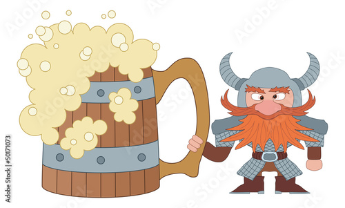 Dwarf with great beer mug