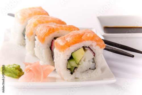 Japanese seafood sushi