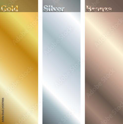 Gold, silver, bronze