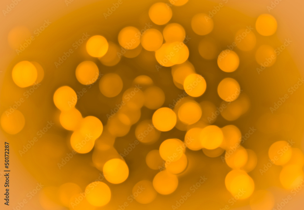 Obraz premium Warm golden bokeh