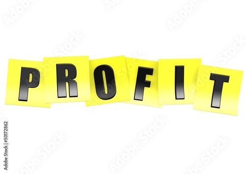 Profit in yellow note