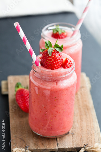 Strawberry smoothies