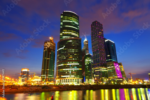 skyscrapers of Moscow city business center