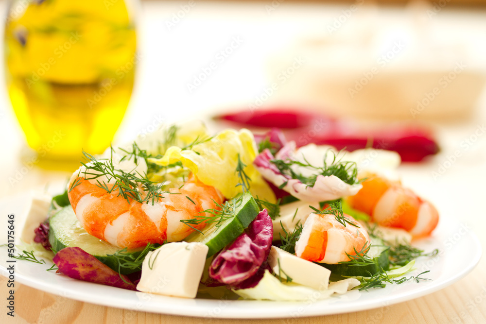 fresh salad with shrimp fresh salad with shrimp