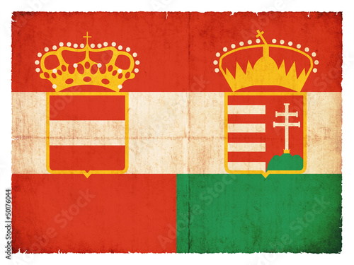 Historische Grunge-Flagge der Österreichisch-Ungarischen Monarch