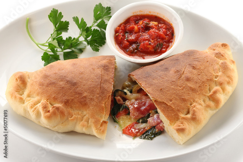 Fotografía calzone,folded pizza