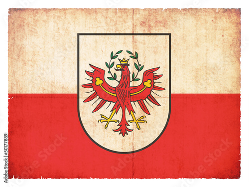 Grunge-Flagge Tirol (Österreich)