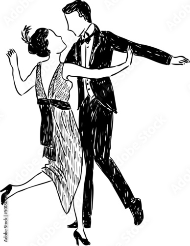 ancient dancing couple