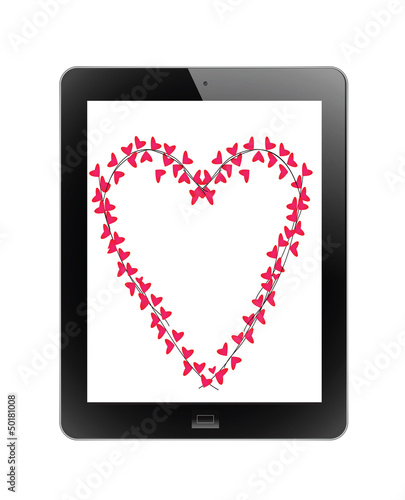 Heart of frame in tablet