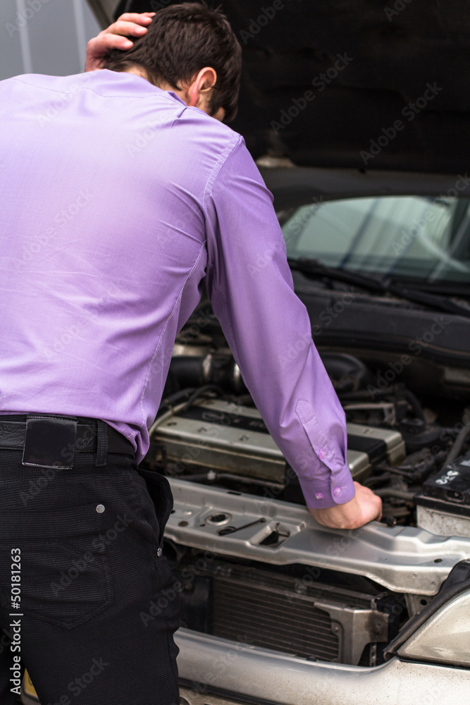 In humans, a problem the car broke down In humans, a problem the car broke down