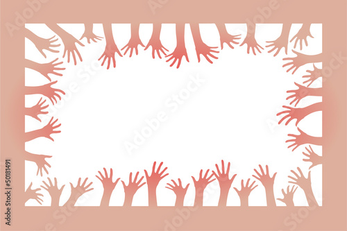 The hands of the frame