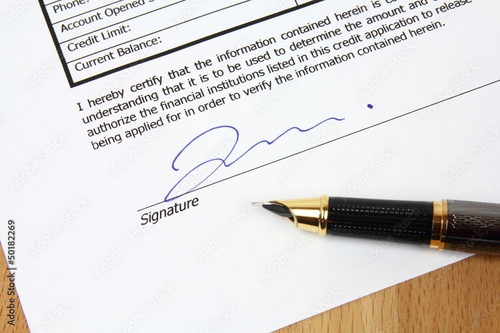 Signed agreement Signed agreement
