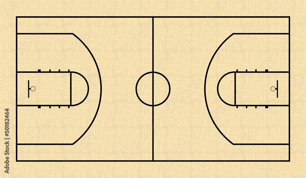 Obraz premium Basketball Court