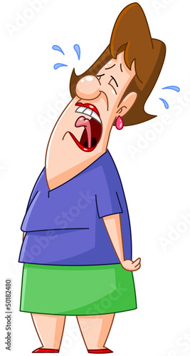 Crying woman