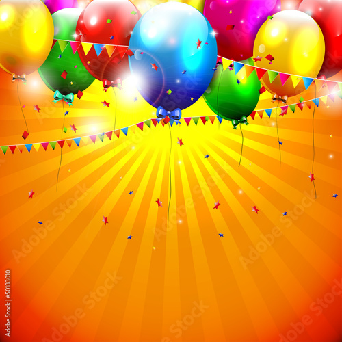 Colorful birthday background