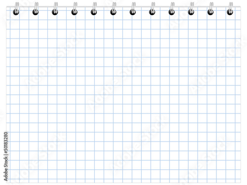 exercise book with ring binder vector illustration