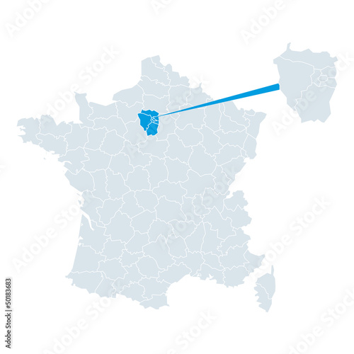 Carte de France Vector
