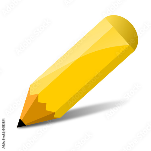 gelber Bleistift, vektor
