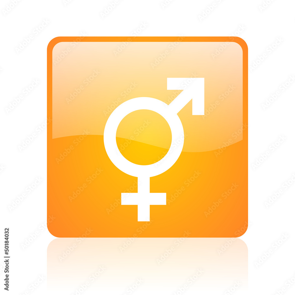 sex orange square glossy web icon sex orange square glossy web icon
