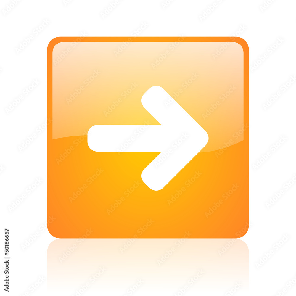arrow right orange square glossy web icon arrow right orange square glossy web icon
