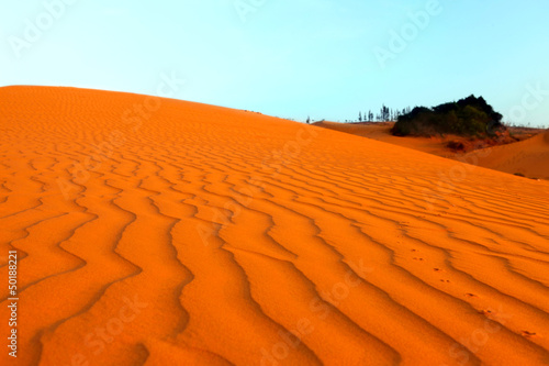 Red Sand Dunes in Mui Ne  Vietnam