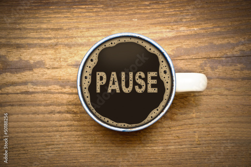 Pause Kaffe Becher photo