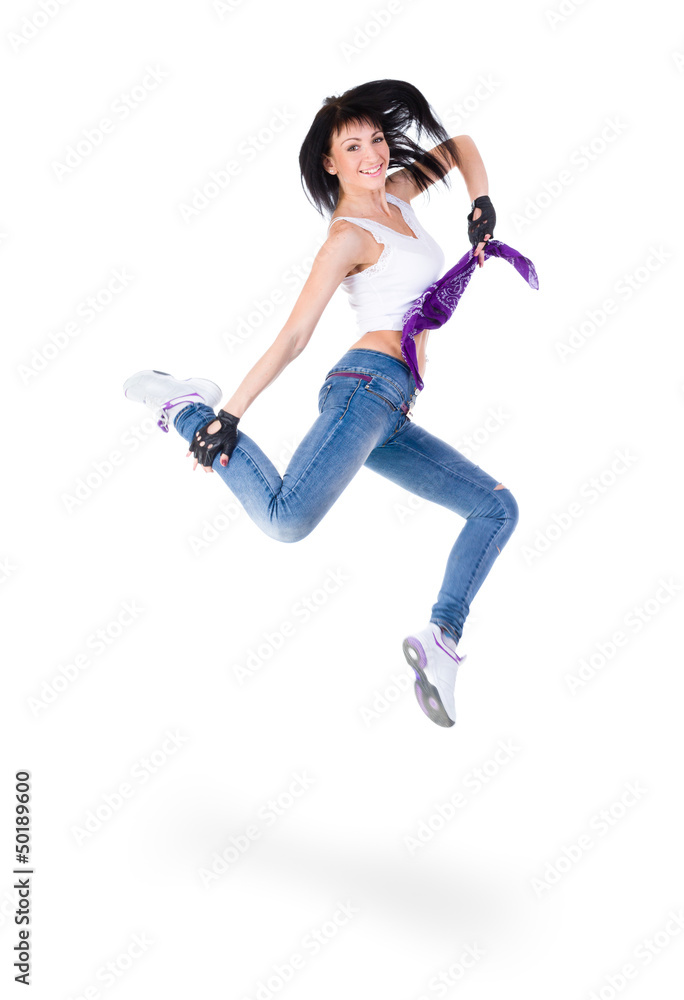 Young fitness woman jumping Young fitness woman jumping