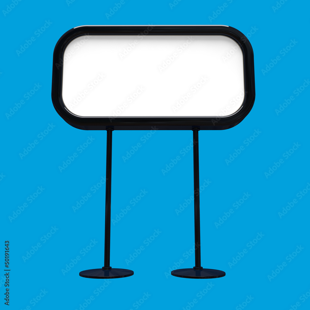 blank information board blank information board