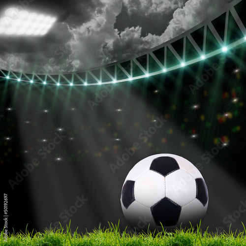 soccer field with bright lights © Dmitry Perov