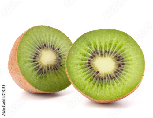 Kiwi fruit sliced segments