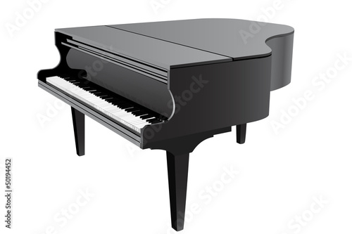 baby grand piano vector