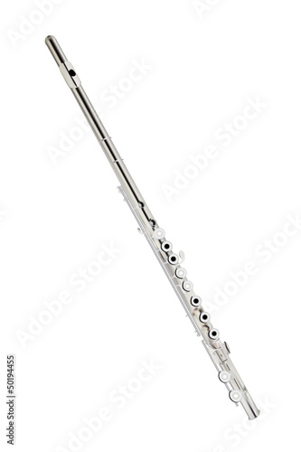 silver flute Fototapet