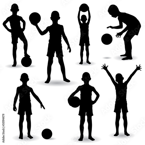 Boys Sport Silhouetes
