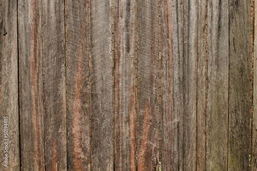 Weathered timber fence