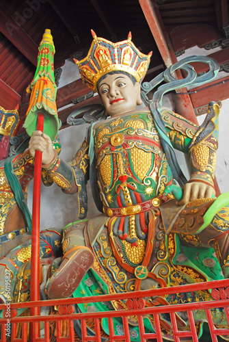 PutuoShan Buddhist sanctuary island guardian at Fayu temple