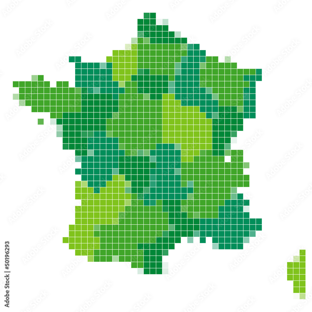 フランス　地図　モザイク