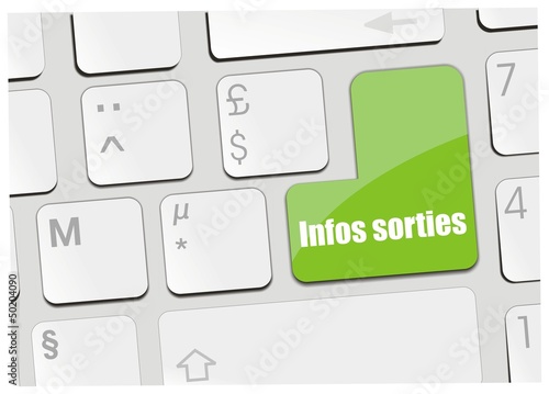 clavier infos sorties