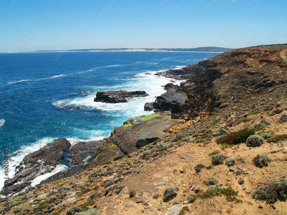 Remote coastline in Australia
