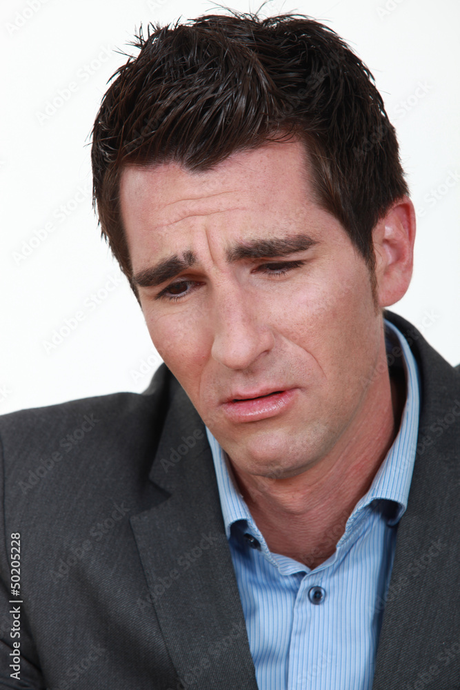 businessman crying businessman crying