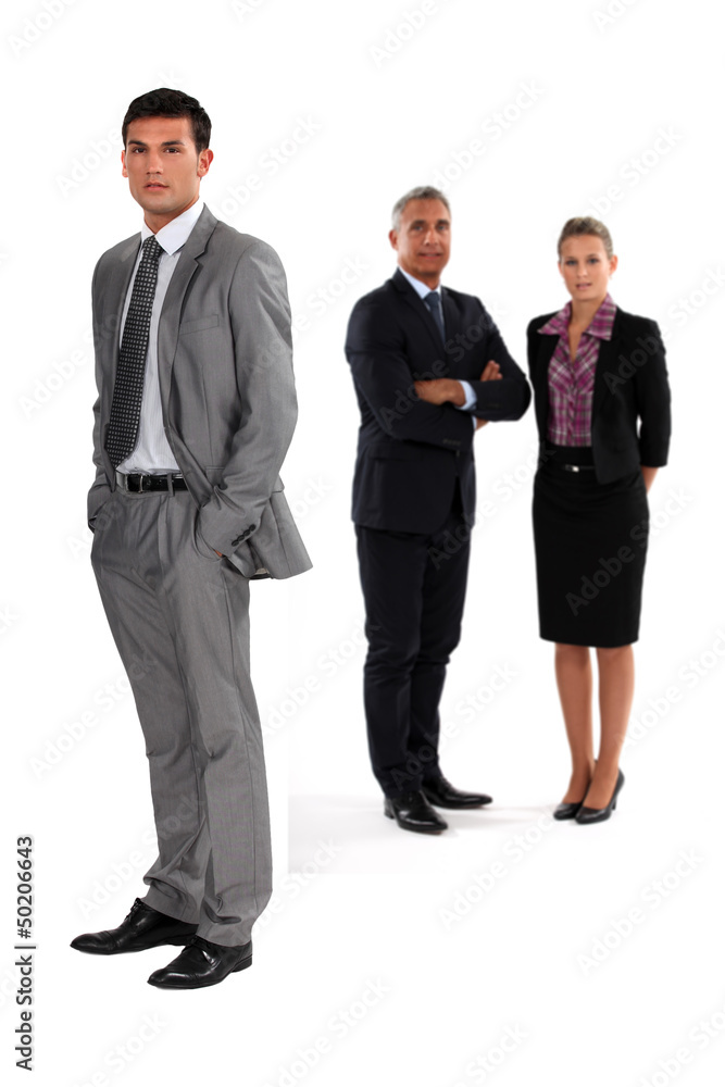 Three successful colleagues Three successful colleagues