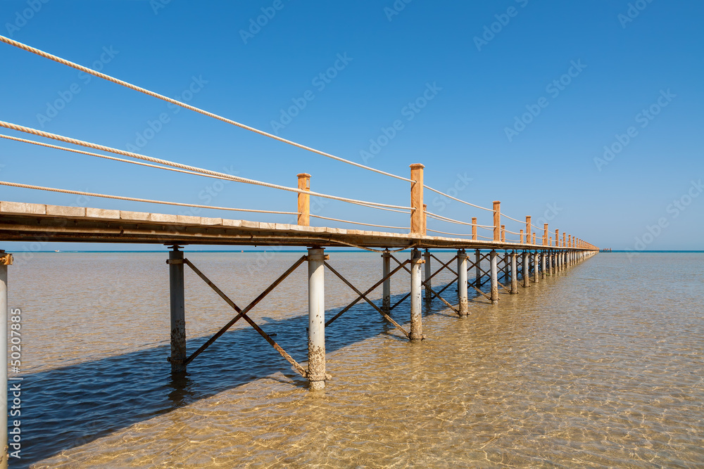 Pier at Red Sea. El Gouna, Egypt