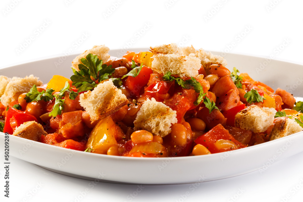 Stew - roasted meat and vegetables Stew - roasted meat and vegetables