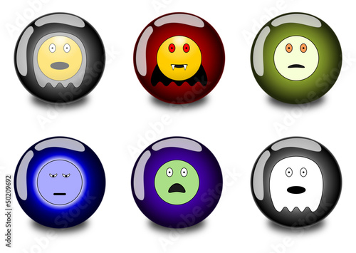 Smileys in orb - Haloween 1.01
