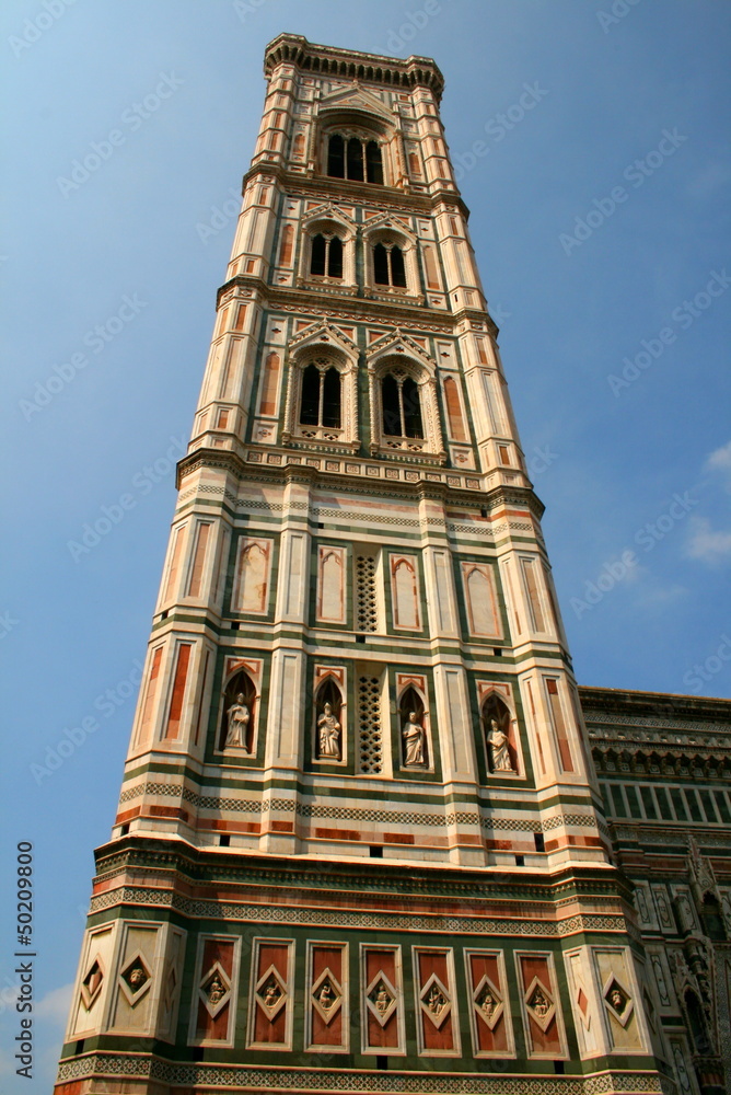 Florence Giotto bell tower from Piazza del Duomo, Italy Florence Giotto bell tower from Piazza del Duomo, Italy
