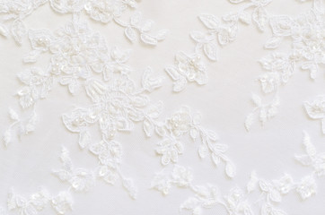 White wedding lace