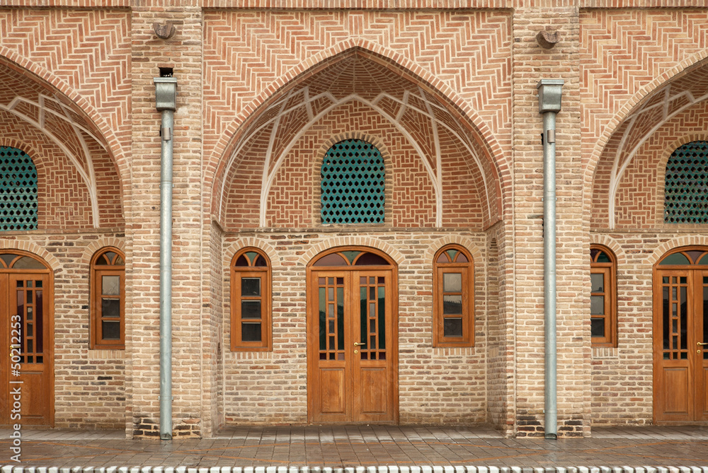 Traditional Old Caravansary with Brickwork Architecture