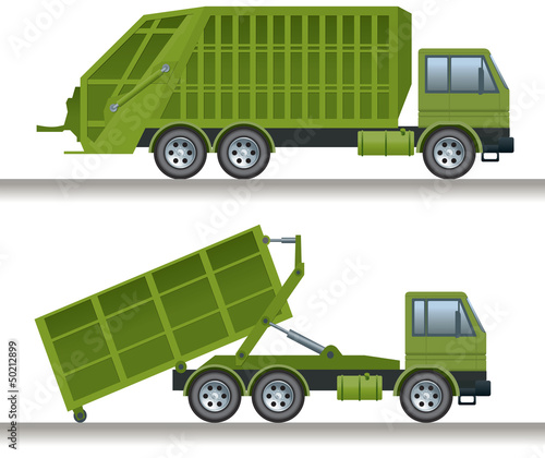 Garbage truck and waste disposal truck