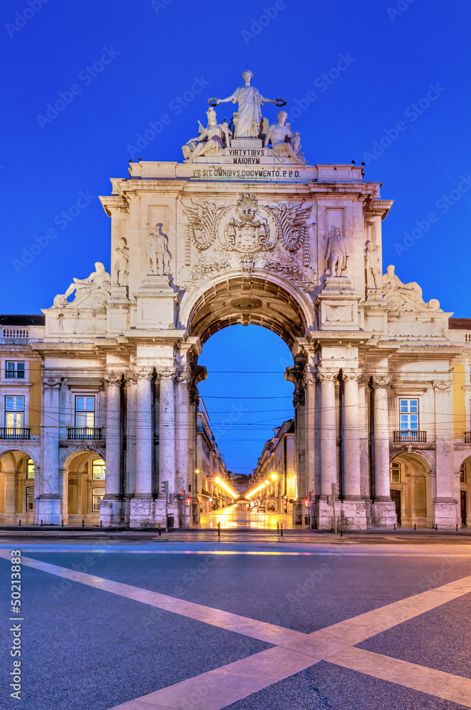 Arch of augusta in lisbon